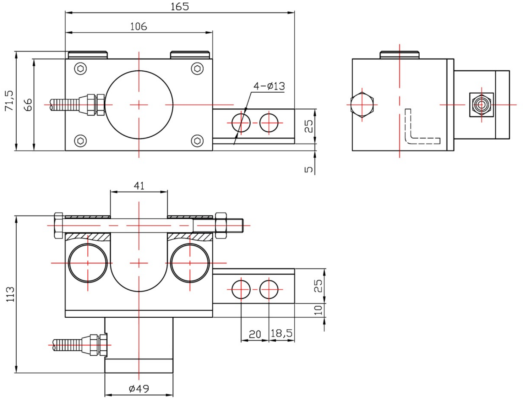 LCZ-109B尺寸圖 LCZ-109B尺寸圖